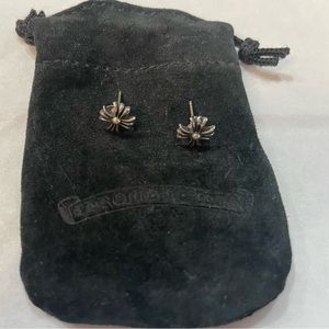 Chrome Hearts Earrings Velvet Dust Bag 100% Auth